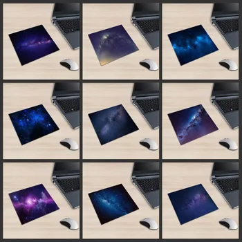 

XGZ Laptop Star Square Mouse Pad HD Universe Star Embellished Pattern PC Digital Accessories Mat Rubber Non-slip Universal