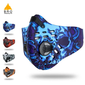 

Fast Ship Activated Carbon Men Women Cycling Winter Face Mask Running Masks Filter Snowboard Motorcycle Bike Anti Pollution Mask