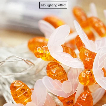 

Honeybees Christmas Decorations LED Light String Lawn Battery Powered Fairy Wedding Party Home Decor Indoor Pathway Patio Garden