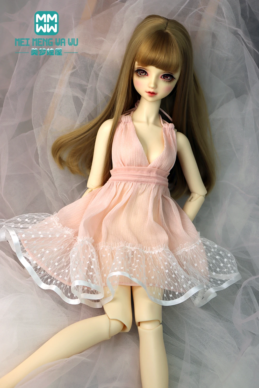 

BJD DOll Clothes Fashion pink uniform suspender skirt 58--60CM 1/3 BJD DD SD Toy ball joint doll accessories