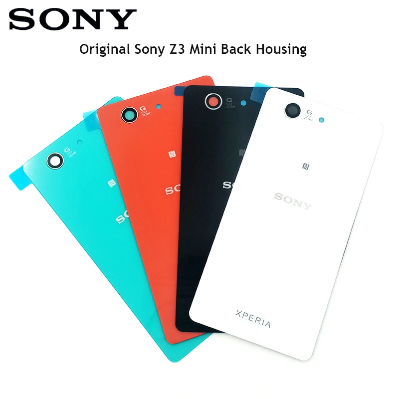 sony Xperia Z3 Compact D5803 D5833 стеклянный задний корпус крышка батареи для sony Z3 Mini задняя дверь Чехлы запасные части