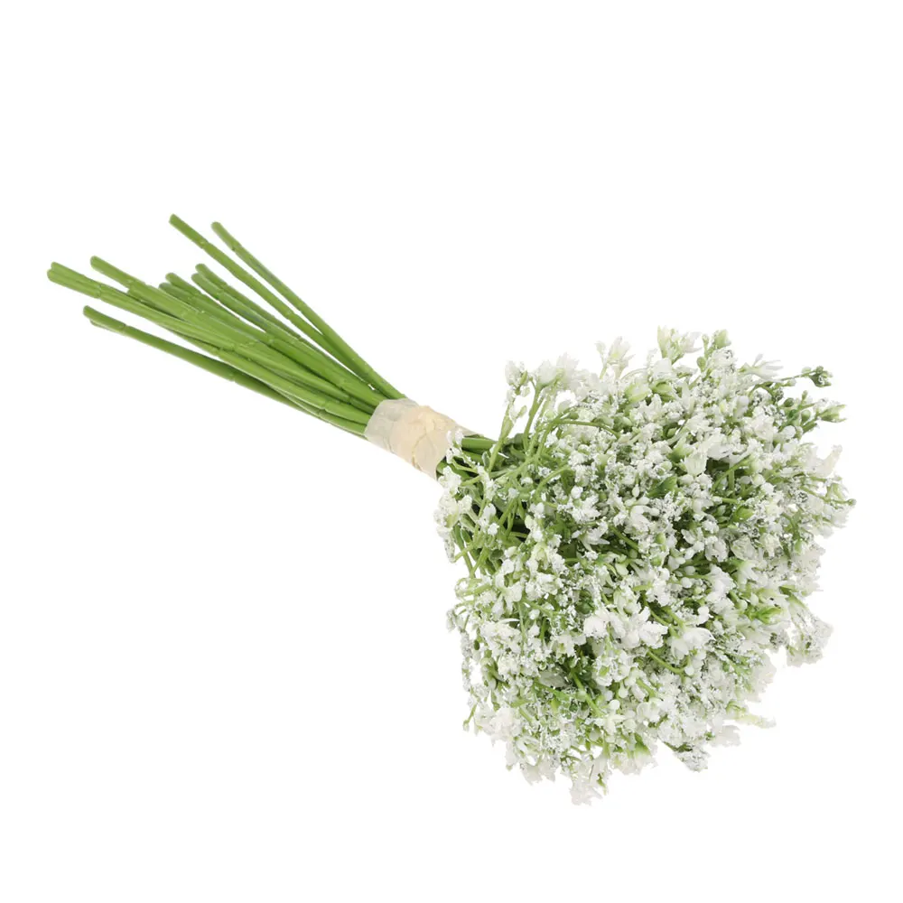 white 16 шт./компл. DIY букет младенцев искусственная Гипсофила шелковые цветы Свадебный сад расположение вечерние украшения домашнего декора - Цвет: white