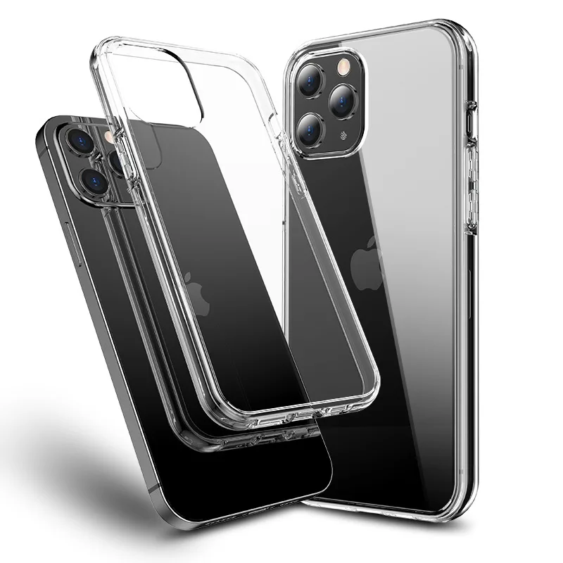 

10 PCS Clear Case Soft TPU Dropproof Shockproof Phone Protection Cover For iPhone 12 Pro Max iPhone 12 Mini Transparent Case