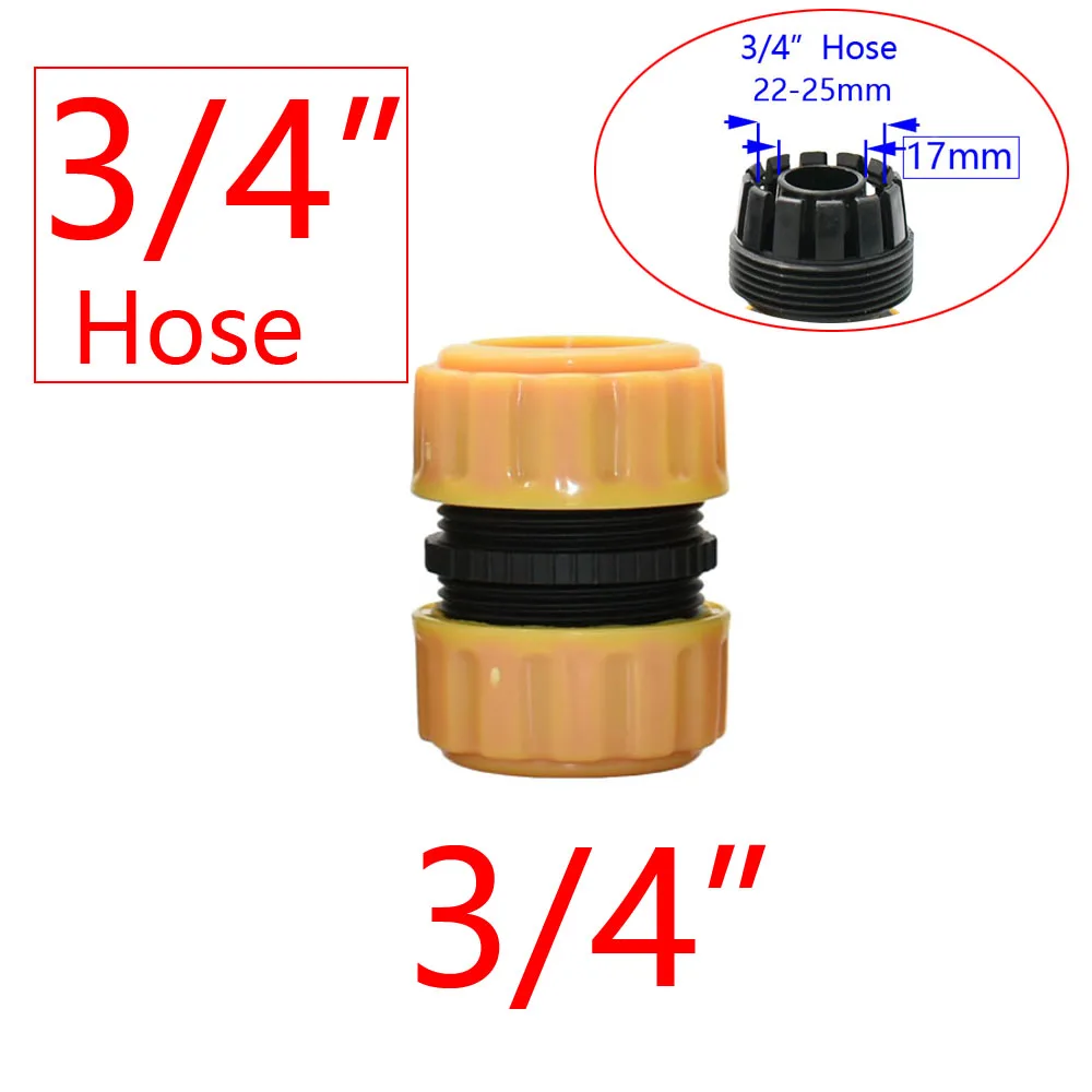 Garden Hose Quick Connector 1/2 3/4 1 Inch Pipe Coupler Stop Water Connector 32/20/16mm Repair Joint Irrigation System 