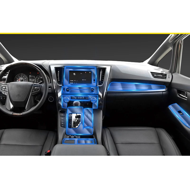 Lsrtw2017 ТПУ интерьер автомобиля защитная пленка Наклейка для toyota alphard 2015 2016 2017 2018 2019