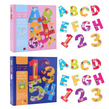

Preschool Child Wooden Number Letter Puzzle Improving Practical Ability Parent-Child Interaction Mathematics Training Puzzle