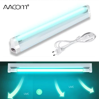 

6W 8W UVC Lamp UV Sterilizer T5 Tube Disinfection Light Bulb Ozone Sterilizer UVC Lamp For Kitchen Bedroom Mite