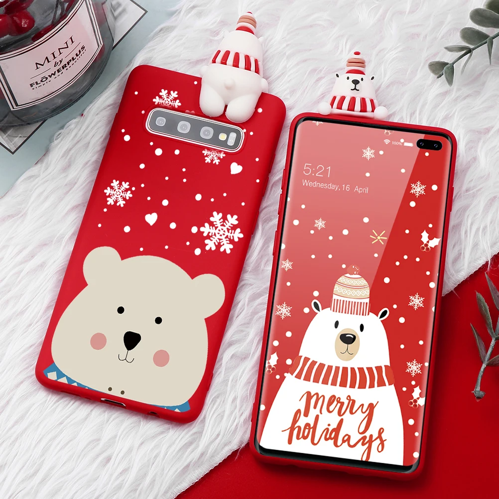 Счастливого Рождества ТПУ для samsung Galaxy A40 A60 A70 Примечание 10 9 8 J7 J6 J4 плюс J8 J5 J3 Prime M10 M20 M30 чехол