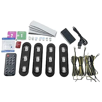 

4Pcs Foot Star Starry Light Multicolor Star Light, Indoor Atmosphere Lamp, Sound Active Function