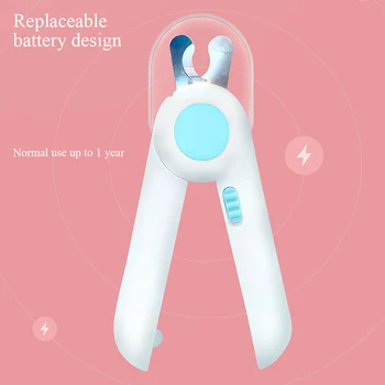 

Professional Pet Cat Dog Nail Clipper Cutter With LED Lights Avoid Stainless Steel Grooming Scissors Clippers Claw Nail Scissors