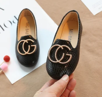 

Factory direct Korean version 2020 spring and autumn princess shoes children's flat shoes new medium and large children's single