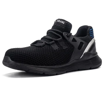 

Men's New Steel Toe Anti Smashing Safety Protective Indestructible Shoes Men Puncture Proof Work Shoes