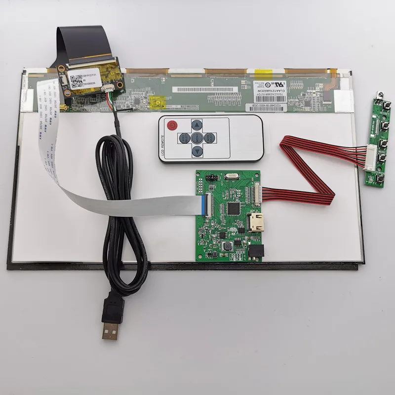 Kit de Módulo de Toque Capacitivo Hdmi para Linux Android Win7 810 Tela Lcd para Carro Raspberry pi Módulo Plug And Play - Imagem 2