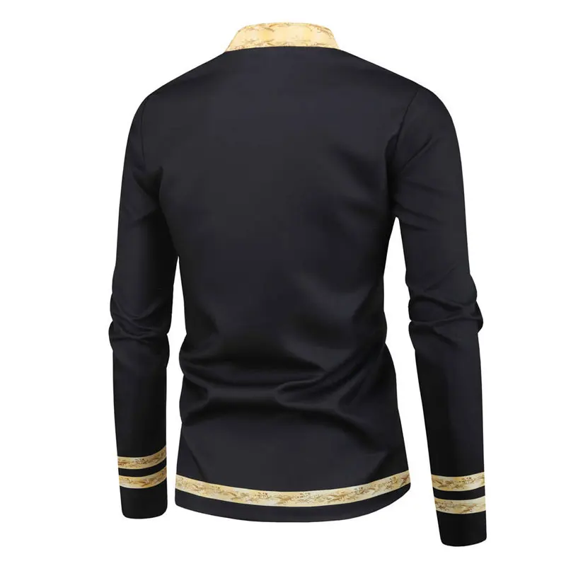 Золотой цветочный Дашики печати кардиган блейзер для мужчин 2020 традиционные