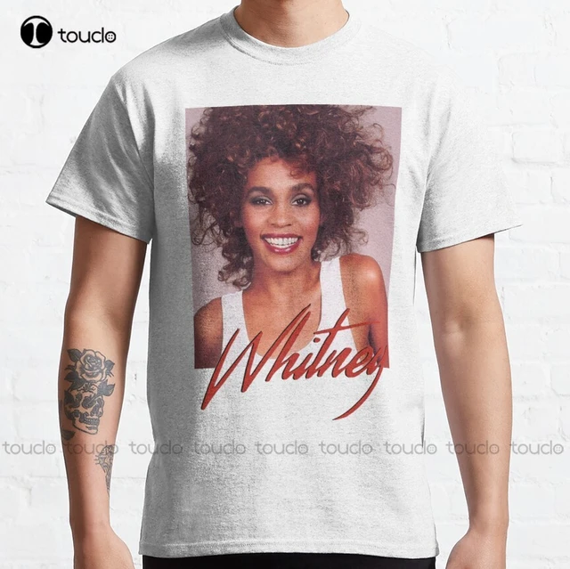 læber Grine let Whitney Houston Official Smile Signature T Shirt. Classic T-shirt Tshirts  Shirts For Men Custom Aldult Teen Unisex Xs-5xl - T-shirts - AliExpress