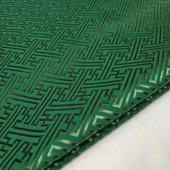 

Green plaid yard dyed jacquard tapestry satin 3D jacquard brocade fabric for dress cushion cover curtain patchwork DIY