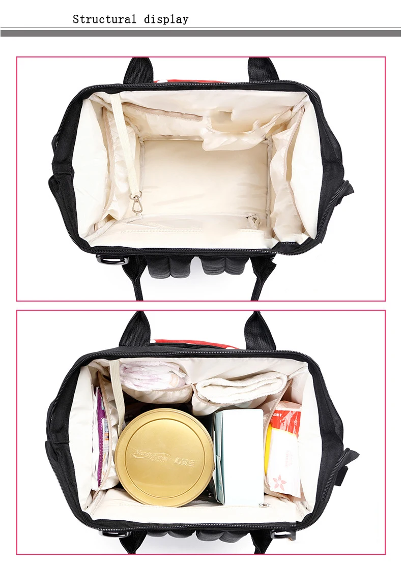 New Style Diaper Bag Backpack Multi-functional Large-Volume Mother Backpack Handbag Diaper Bag