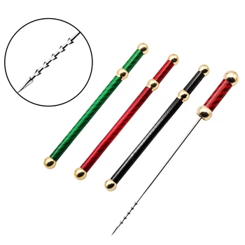 Stainless Steel Cigar Needle Drilled Cutter Burr Dredge Hole Retro Puncher Portable Carbon Fiber Smoking Tools Accessories