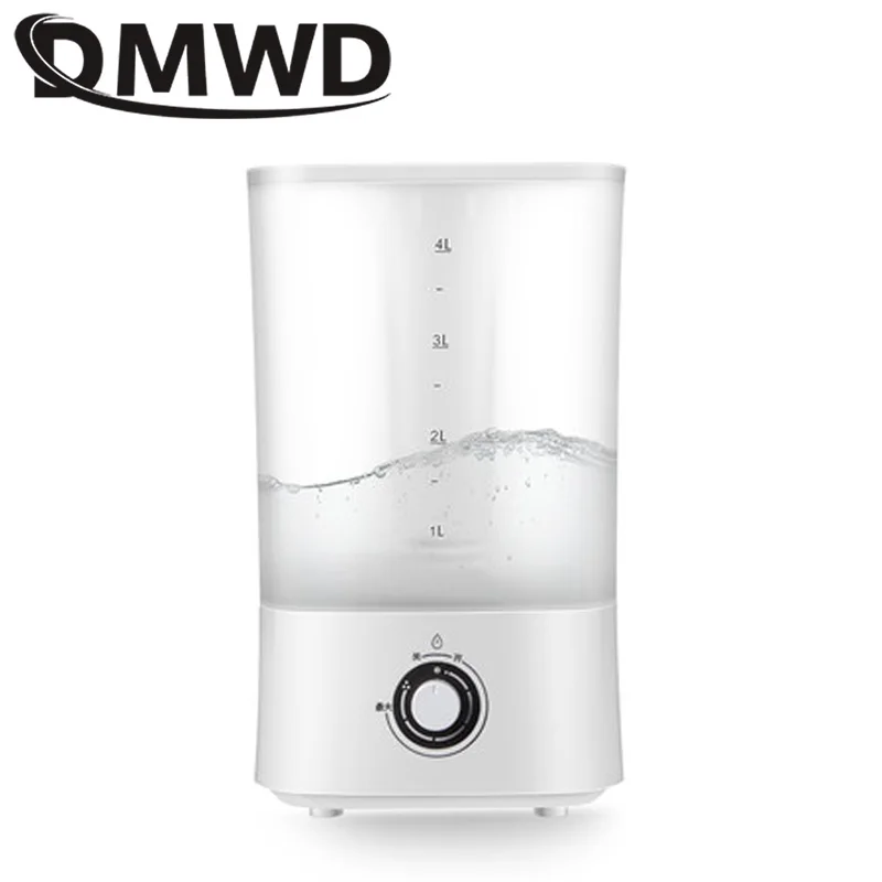 DMWD Electric Ultrasonic Humidifier Aroma Essential Oil Diffuser 4L Transparent water tank Mist Maker Lamp oxygen Bar Air Fogger | Бытовая