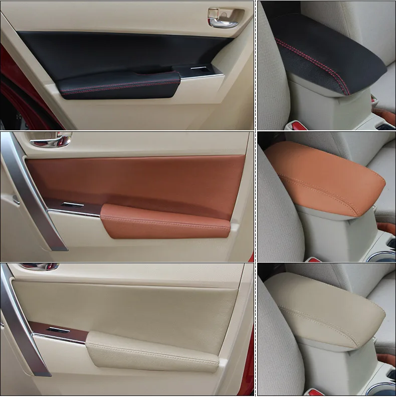 Lsrtw2017 для Toyota Corolla E210 Автомобильный Дверной анти-удар коврик подлокотник декоративные аксессуары для интерьера