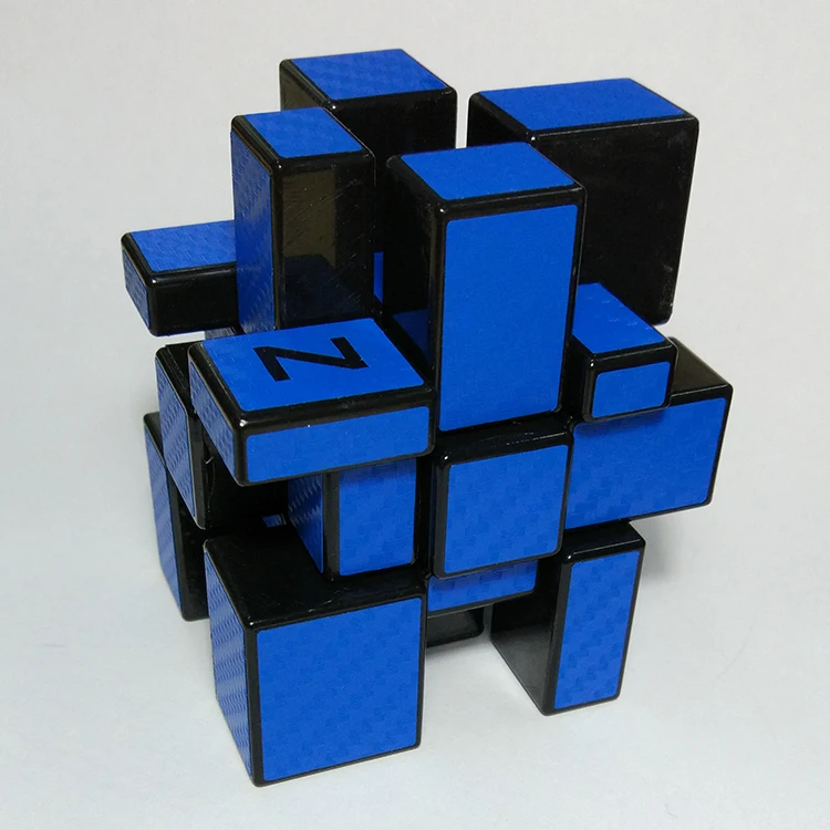 Новинка, зеркальный куб Z cube 3x3, магический с наклейкой из углеродного волокна, развивающие игрушки Cubo magico в подарок, ДЕТСКИЕ ЛАБИРИНТЫ, развивающие игрушки