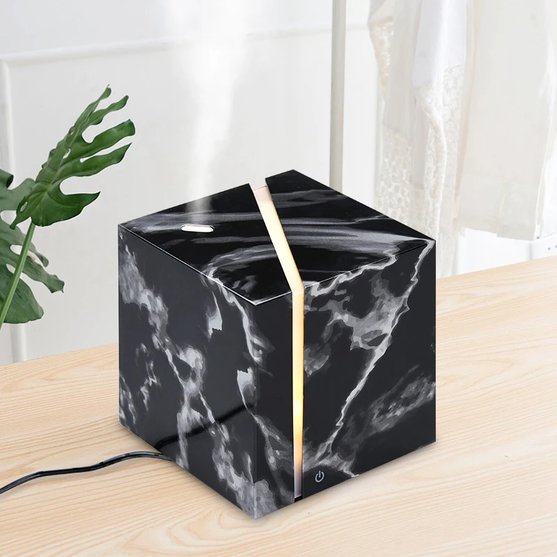 

Marble Grain Ultrasonic Air Humidifier Essential Oil Aromatherapy Diffuser 200Ml for Office Home Bedroom Living Room Study Yoga