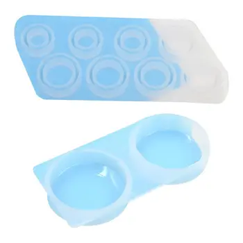 

1 Set Round Pendant Silicone Mould DIY Handmade Glossy Diamond Cut Face Epoxy Mold Ring Jewelry Crafts Making Molds