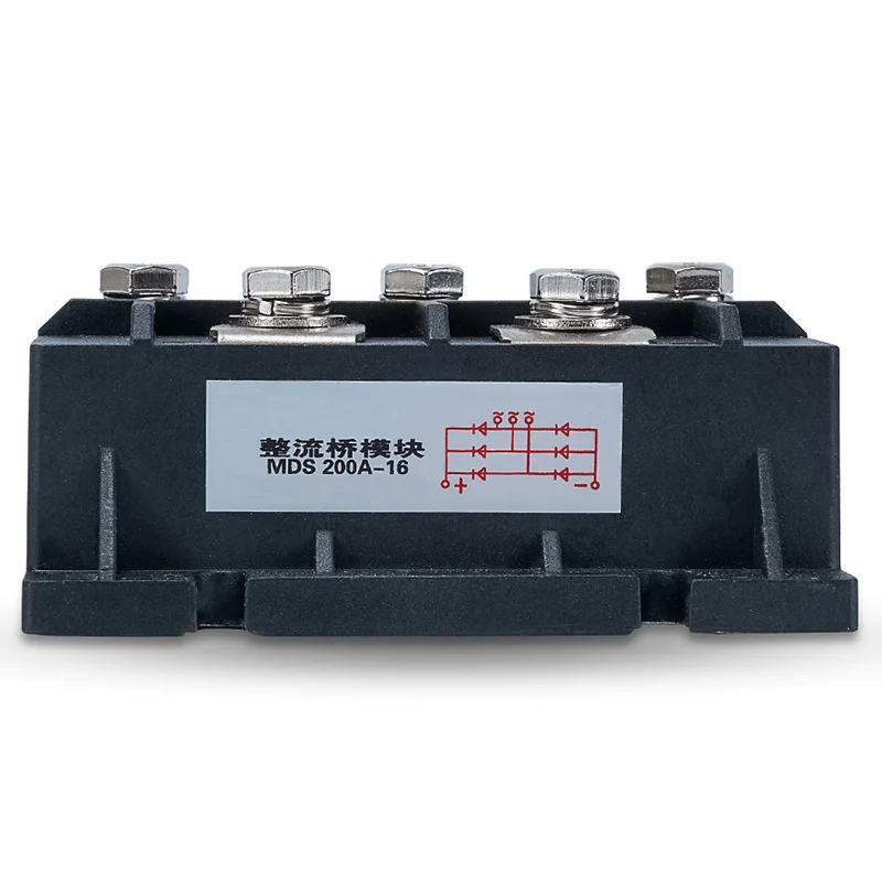 

Top-Mds200A Amp 1600V Volt Three Phase Generator Rectifier Module Fast Recovery Diode Rectifier Bridge Kit For Generator Mds 200