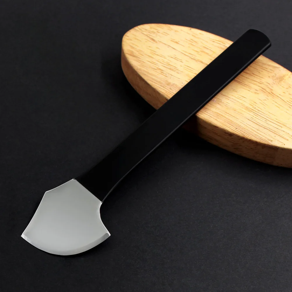 Leather Skiving Knife Tool Leather Edge Cutting Knife DIY Handmade Leather Craft Tool Round Steel Cutting Knife