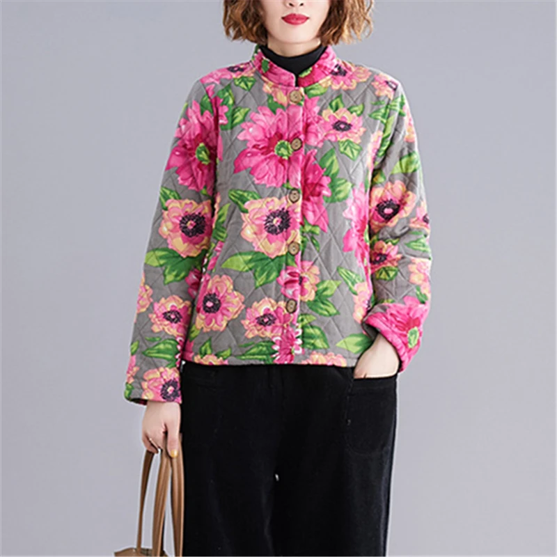 Женское короткое хлопковое пальто зимняя модная теплая куртка в новом стиле с