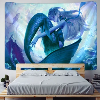 

Deep Sea Mermaid Tapestry Indian Mandala Tapestry Wall Hanging Bohemian Gypsy Psychedelic Tapiz Witchcraft Tapestr
