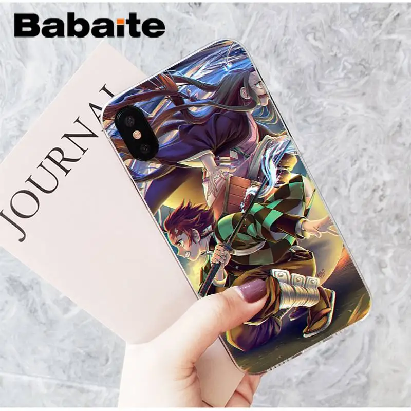 Babaite Kamado Nezuko Kimetsu No Yaiba мягкий черный чехол для телефона для iPhone 8 7 6 6S Plus X XS MAX 5 5S SE XR 11 11pro 11promax - Цвет: A11