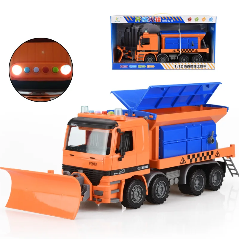

Xin Million 6609 Large Size Inertia Snow Car Light Included Light Music Model Educational Early Childhood Drop-resistant Enginee