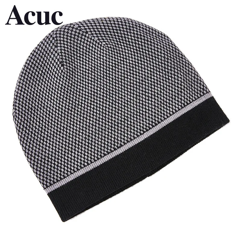 MiG-вязаная шерстяная шляпа мужская и Толстая теплая осенняя и зимняя уличная ветрозащитная шерстяная шапка для ушей Хеджирование Baotou Мужская