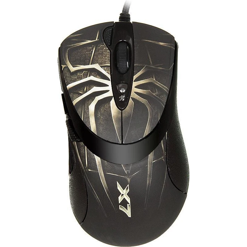 Мышь A4 Oscar Editor XL-747H коричневый/рисунок лазерная (3600dpi) USB2.0 игровая (6but) | Компьютеры