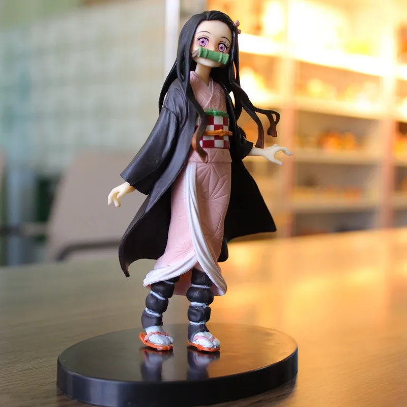 Демон Убийца ПВХ Фигурки Tanjirou Nezuko аниме Kimetsu без Yaiba фигурка модель