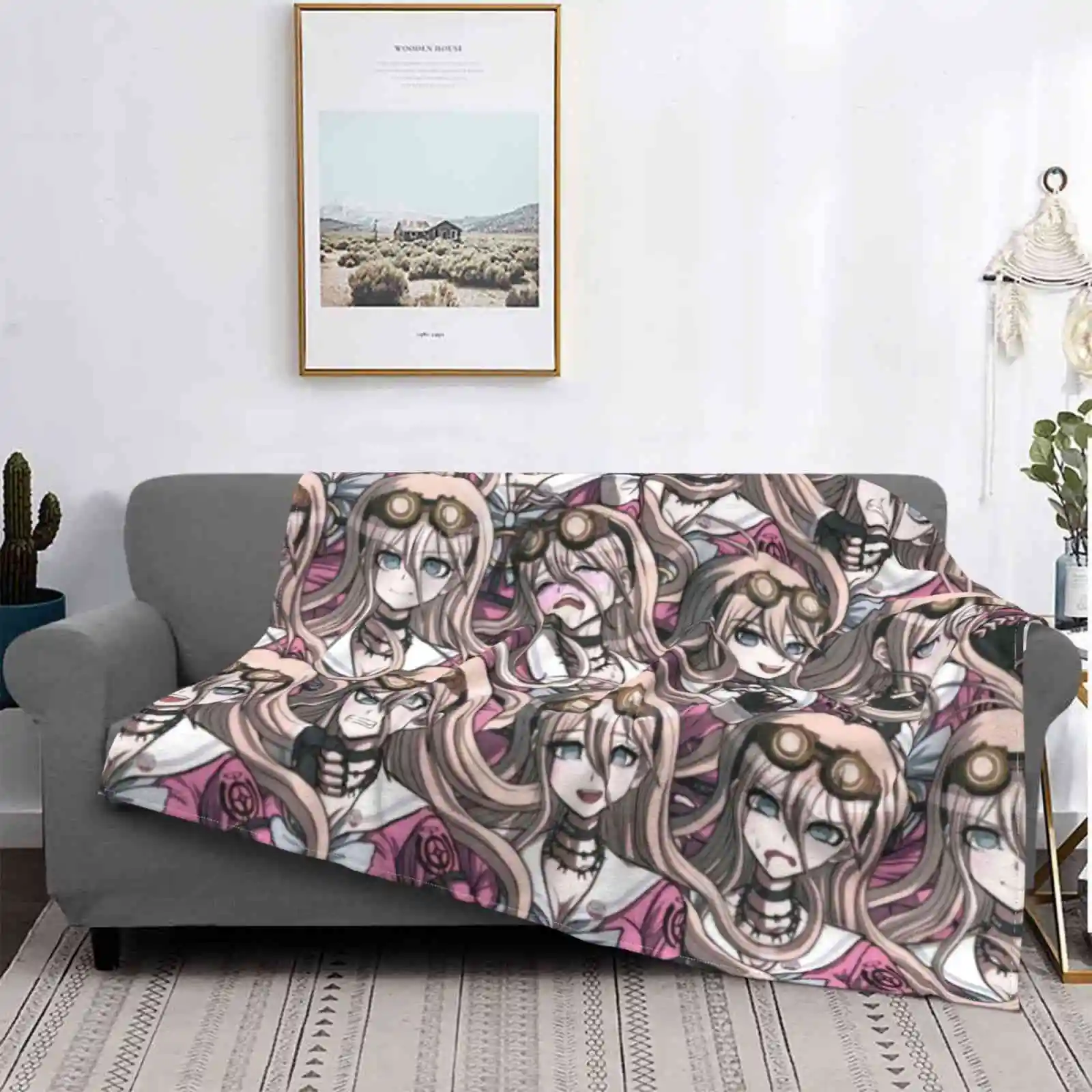 Miu Iruma Soft Warm Light Thin Coperta Miu Iruma Inventor Danganronpa Sprite Sprites