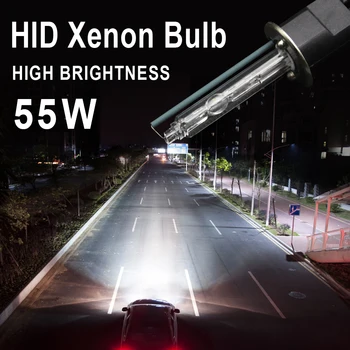 

AUXMOTEC 55W HID Xenon h1 h7 h11 9005 9006 9012 headlight Bulb High Brightness Bi-xenon Projector Lens Replacement lamp