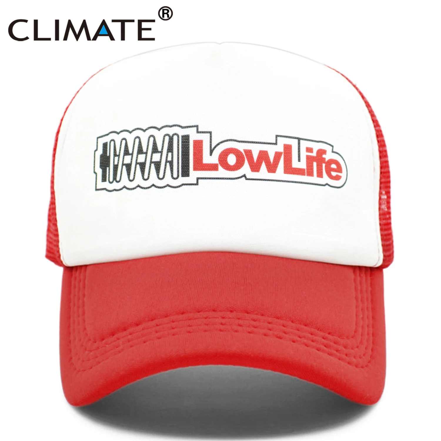 

CLIMATE Lowlife Car Fan Trucker Cap Men Fans Club Funny Mesh Cap Hip Hop Summer Cool Cap Hat Driver Car Racing Fans Caps for Men