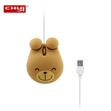 CHYI милая форма животных мышь Мини Портативная компьютерная мышь 3D USB оптическая Проводная игровая мышь для ПК ноутбука настольные детские подарки