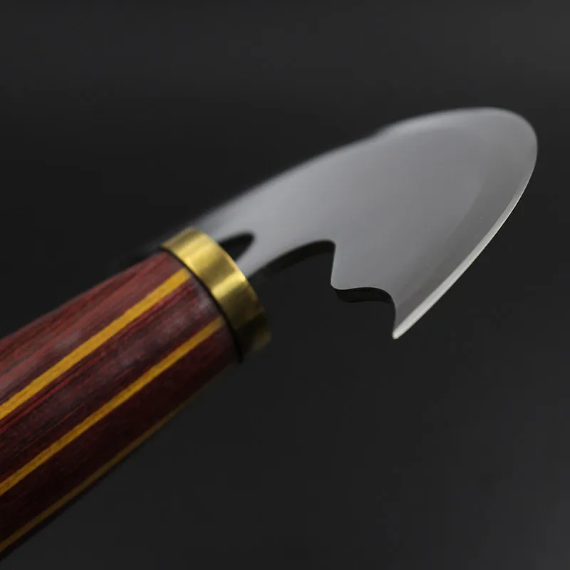Нож для резки кожи полукруглый режущий нож ручной DIY инструмент кожа ткань истончение нож кожа режущий инструмент