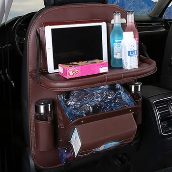 

Waterproof PU Multi-Pocket Car Back Seat Storage Bag Multifunctional Car Seat Backrest Hanging Bag Car Accessories Stowing Tidy