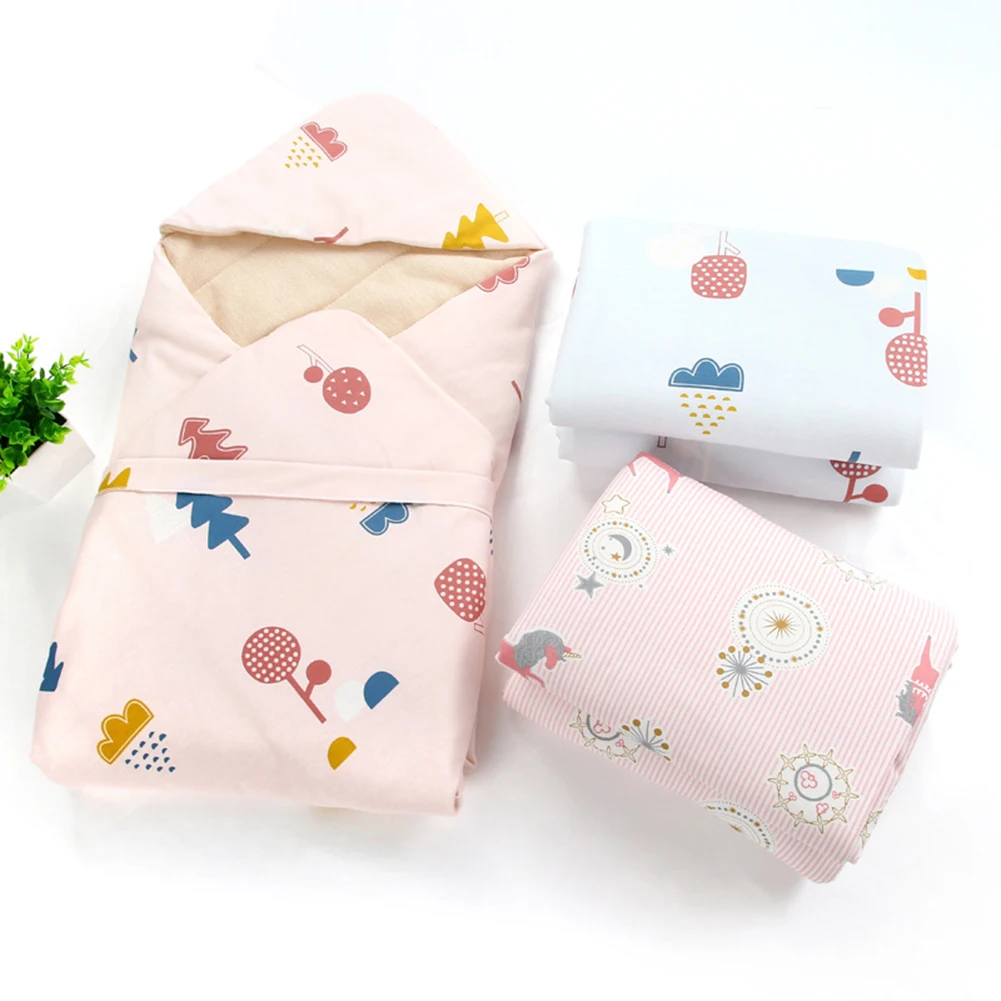 90*90cm Cartoon Design Newborn Baby Warm Cotton Wrapping Quilt Sleeping Bags Newborn Swaddling Blanket Sleepsack Envelop