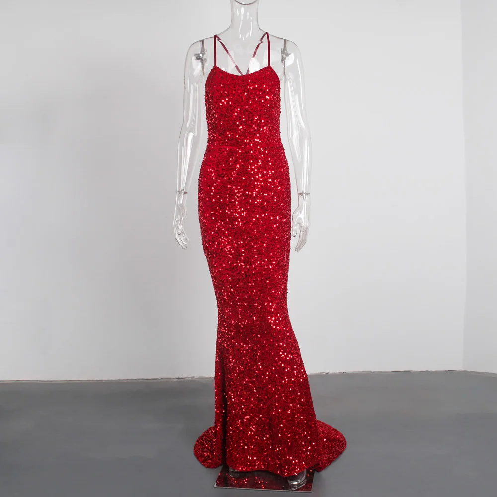 عتيق الظهر مطرز بالترتر حورية البحر لحفلات الزفاف...