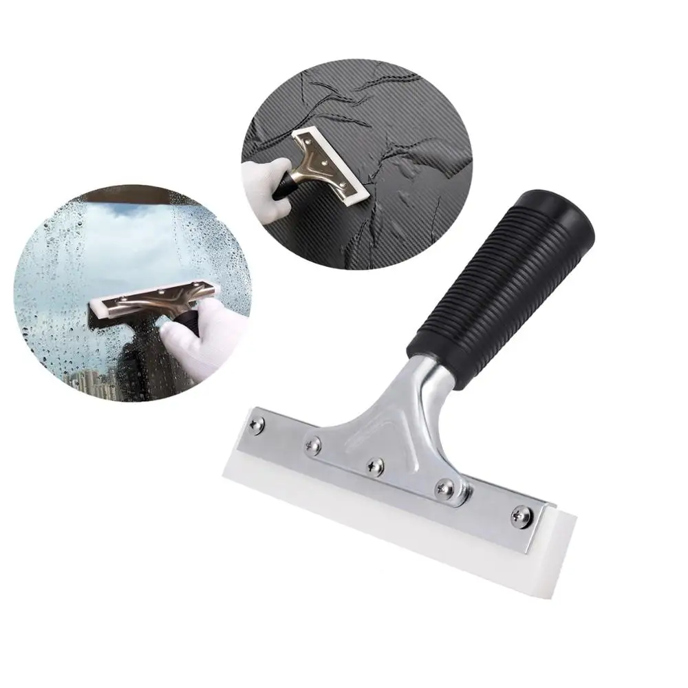 

EHDIS 5/6/8INCH Handle Rubber Squeegee Square Blade Window Glass Car Cleaning tool Water Wiper Vinyl Wrap Film Tools Car Washer