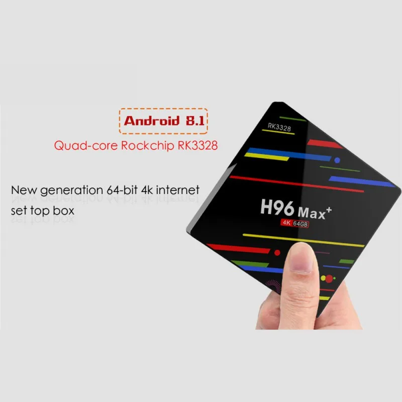 H96 MAX+ Smart HD ТВ приставка Android 9,0 ТВ приставка 4 Гб ОЗУ 32 ГБ/64 Гб ПЗУ Rockchip RK3328 4 к H.265 USB3.0 2,4 ГГц WiFi IP ТВ приставка