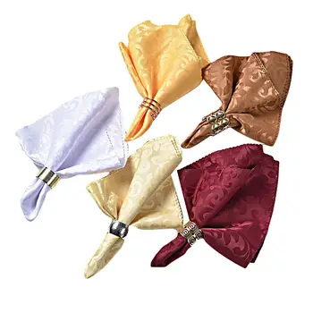 

12pcs Wedding Table Napkin Linen Napkin Polyester Handkerchief Cloth For Diner Party Xmas Supply Wedding Favors 48cm X 48cm