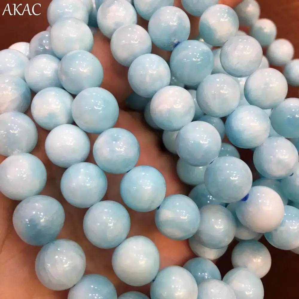 

Free shipping approx9.5-10mm approx18-19beads 100% AA natural rare Calamine Hemimorphite bracelet