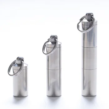 

3 Size Outdoor Medicine Pill Bottles Survival Waterproof Aluminum Tank Mini EDC Box Cases for Storage Matches Camping EDC Tool