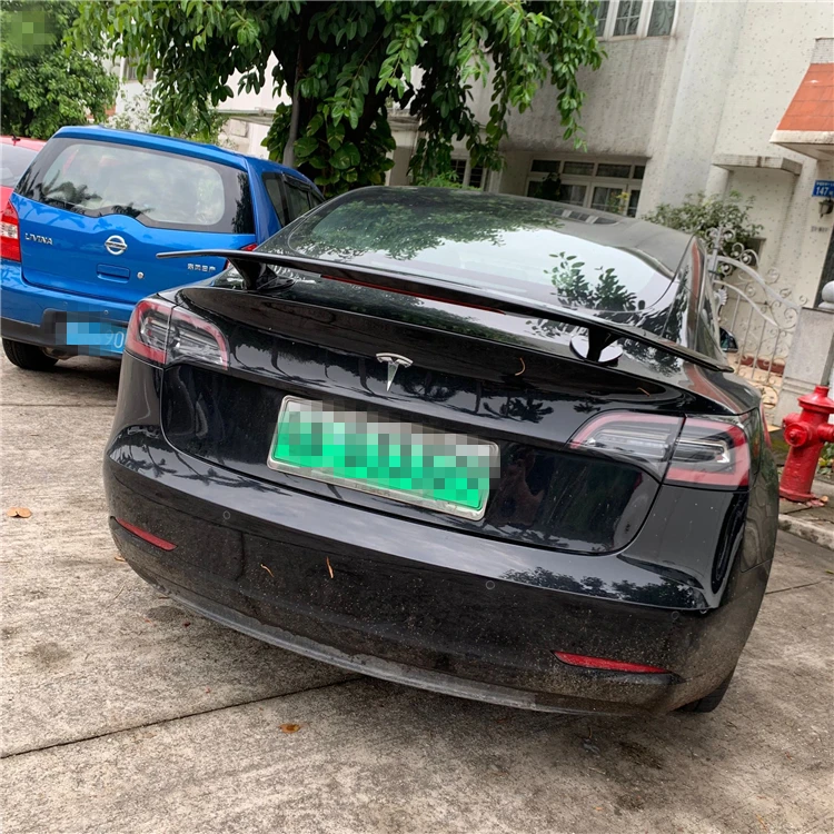 Для Tesla модель S спойлер 2006-2013 для Tesla модель 3 NF Спойлер ABS Материал заднее крыло автомобиля праймер цвет задний спойлер